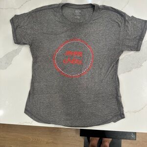 Anthropologie Charcoal Tee by Laetitia Rouget